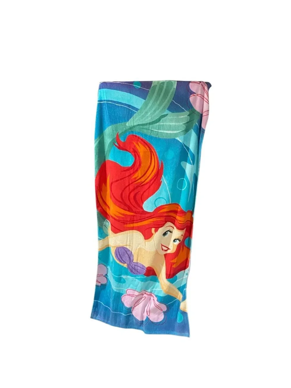 VTG Disney store little mermaid Ariel beach towel 30 x 60